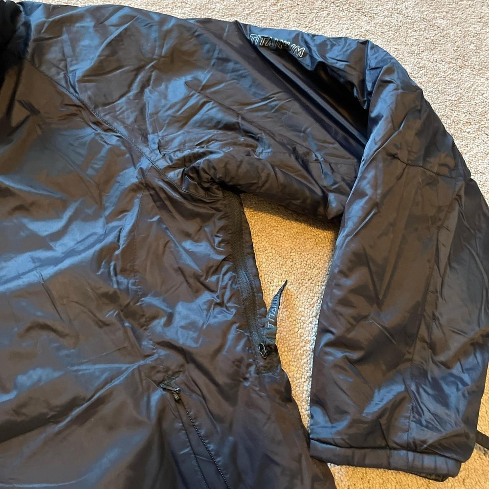 Women's Columbia titanium full zip black jacket warmth gorp M - Picture 3 of 6